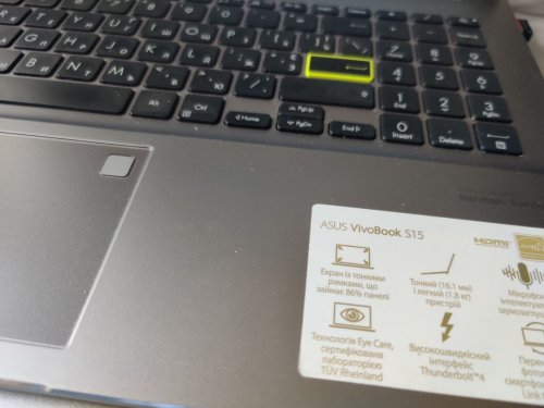 Фото Ноутбук ASUS VivoBook S15 S533EA (S533EA-BN300T) від користувача Burning Money