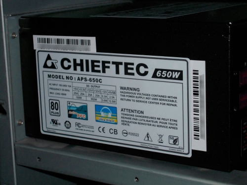 Фото Блок живлення Chieftec A-135 APS-650C від користувача 