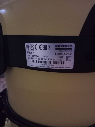 Фото Професійний пилосос Karcher WD 3 V-17/4/20 (1.628-101.0) від користувача Romero