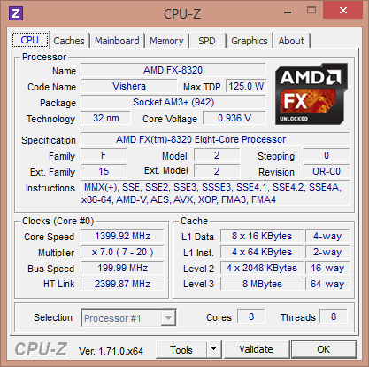 Фото Процесор AMD FX-8320 FD8320FRHKBOX від користувача 