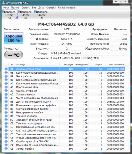 Фото SSD накопичувач Crucial M4 CT064M4SSD2 від користувача DaddyCormax