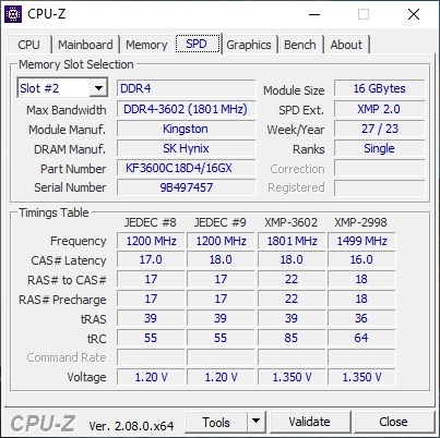 Фото Пам'ять для настільних комп'ютерів Kingston FURY 32 GB (2x16GB) DDR4 3600 MHz Beast RGB Black (KF436C18BB2AK2/32) від користувача Never_Settle