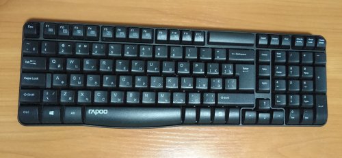 Фото Комплект (клавіатура + миша) RAPOO X1800S Wireless Black від користувача 