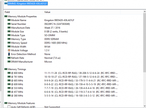 Фото Пам'ять для ноутбуків Kingston 16 GB (2x8GB) SO-DIMM DDR3 1600 MHz (KVR16S11K2/16) від користувача greatmf