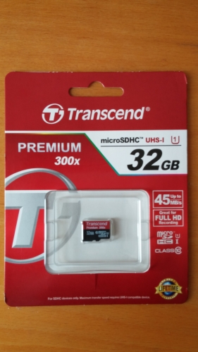 Фото Карта пам'яті Transcend 32 GB microSDHC UHS-I Premium TS32GUSDCU1 від користувача v-lik