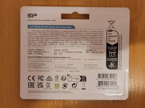 Фото SSD накопичувач Silicon Power Ace A55 128 GB (SP128GBSS3A55S25) від користувача Ironhide