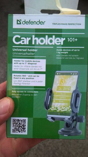 Фото Автомобільний тримач для смартфона або планшета Defender Car holder 101 (29101) від користувача Саша