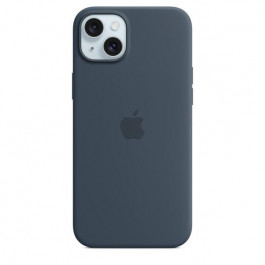 Apple iPhone 15 Plus Silicone Case with MagSafe - Storm Blue (MT123)