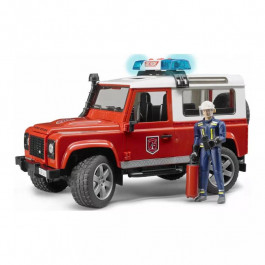 Bruder Land Rover Defender + фигурка пожарника (02596)