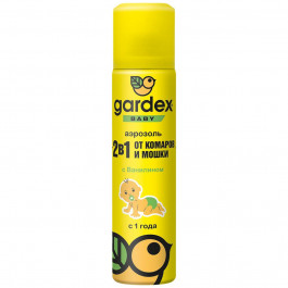 Gardex Аэрозоль Baby от комаров и мошки для детей с 1 года, 80 мл (5904114080017)