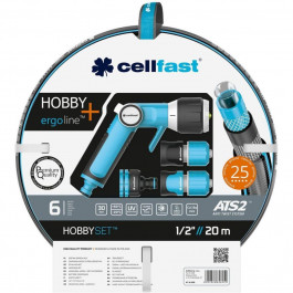 Cellfast набор HOBBY ATS2 шланг 1/2” 20 м + комплект соединителей ERGO (16-209)
