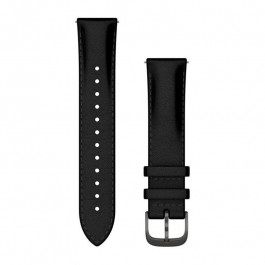 Garmin Швидкозмінні ремінці для смарт-годинника  (20мм) шкіряні чорні із грифельною фурнітурою