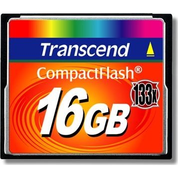 Transcend 16 GB 133X CompactFlash Card TS16GCF133 - зображення 1