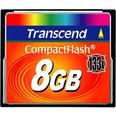 Transcend 8 GB 133X CompactFlash Card TS8GCF133 - зображення 1