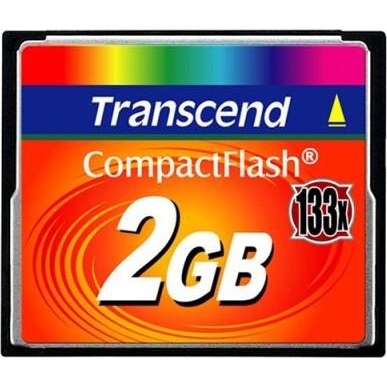 Transcend 2 GB 133X CompactFlash Card TS2GCF133 - зображення 1