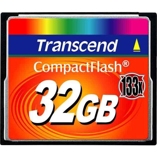 Transcend 32 GB 133X CompactFlash Card TS32GCF133 - зображення 1