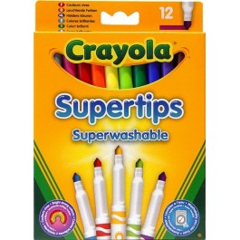 Crayola 12 тонких фломастеров (7509)