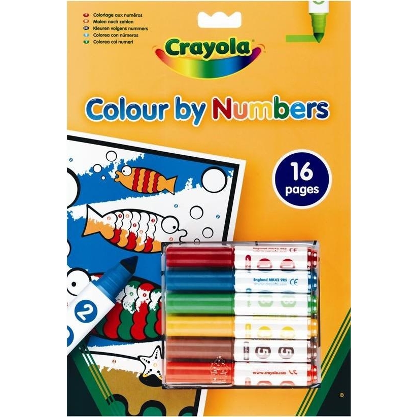 Crayola Книга-раскраска по номерам с фломастерами (7321) - зображення 1
