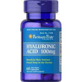 Puritan's Pride Hyaluronic Acid 100 mg 60 caps