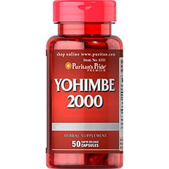 Puritan's Pride Yohimbe 2000 mg 50 caps - зображення 1