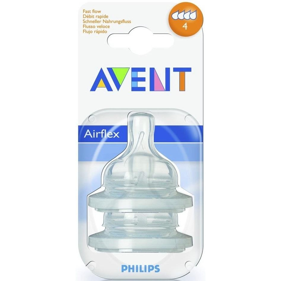 Philips Avent Соска c быстрым потоком от 6 мес., 2 шт. (SCF634/27) - зображення 1