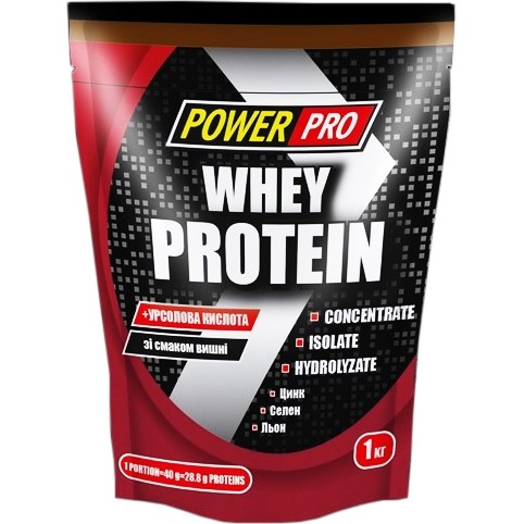 Power Pro Whey Protein 1000 g /25 servings/ Вишня - зображення 1