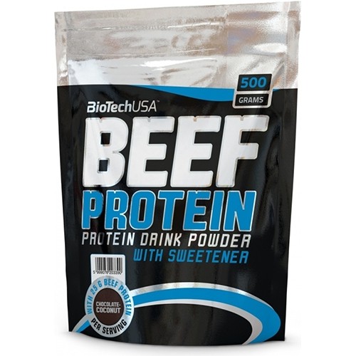 BiotechUSA Beef Protein 500 g /16 servings/ Strawberry - зображення 1