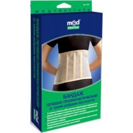 Med textile Бандаж лечебно-профилактический (с тремя ребрами жесткости) (4001)