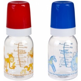 Canpol babies Бутылочка для кормления с аппликацией Африка 120 мл BPA Free (11/850)