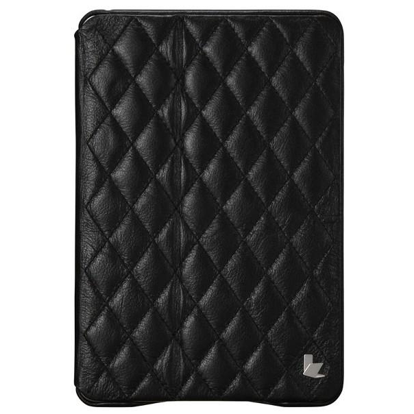 Jisoncase Quilted Leather Smart Case for iPad Mini Black JS-IDM-02G10 - зображення 1