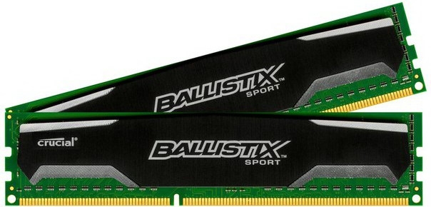 Crucial 16 GB (2x8GB) DDR3 1600 MHz (BLS2KIT8G3D1609DS1S00) - зображення 1