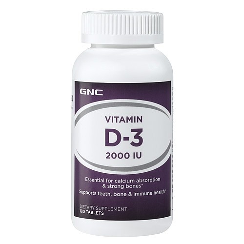 GNC Vitamin D-3 2000 IU 180 tabs - зображення 1
