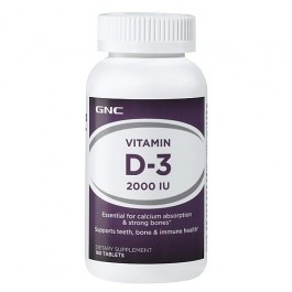 GNC Vitamin D-3 2000 IU 180 tabs