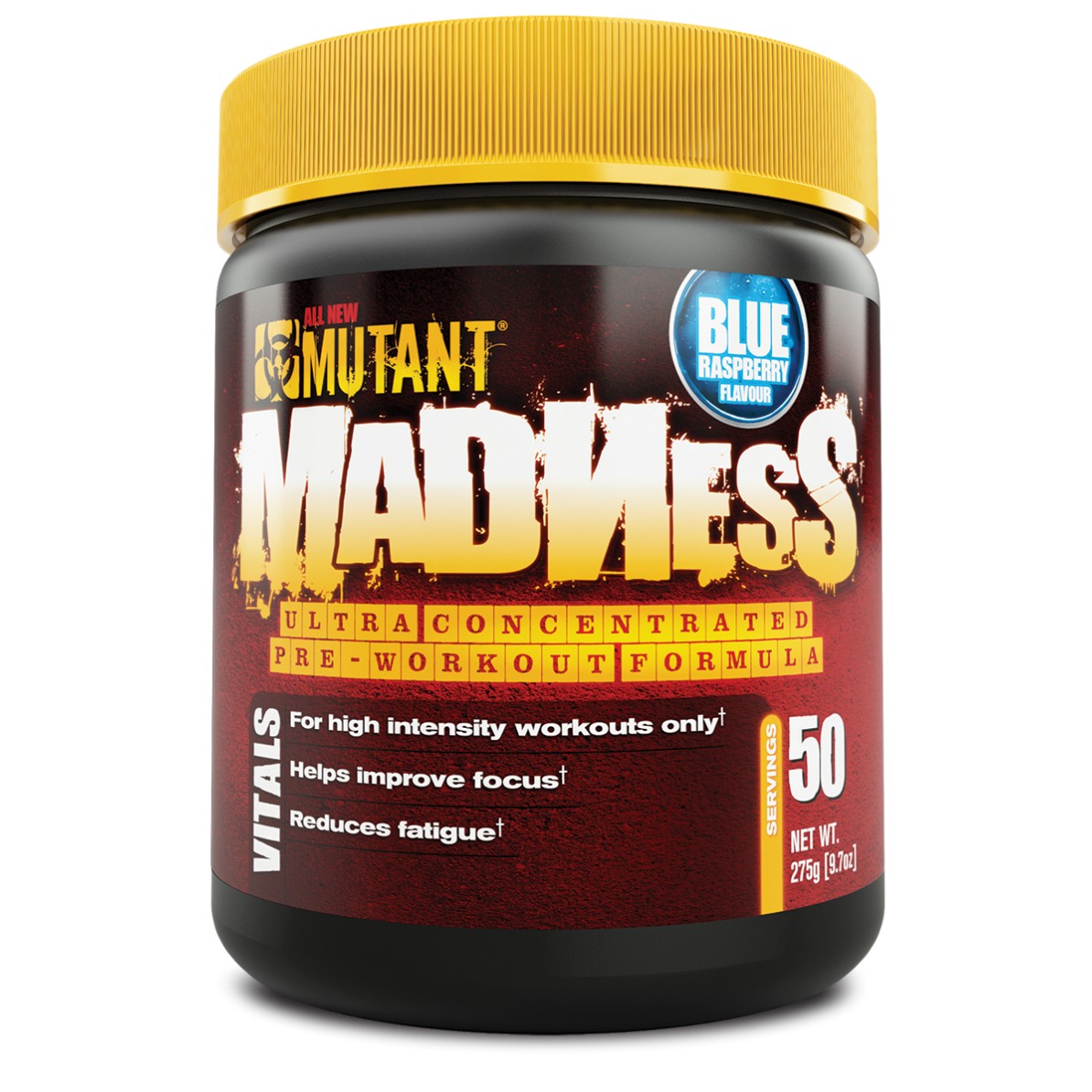 Mutant Madness 275 g /50 servings/ Blue Raspberry - зображення 1