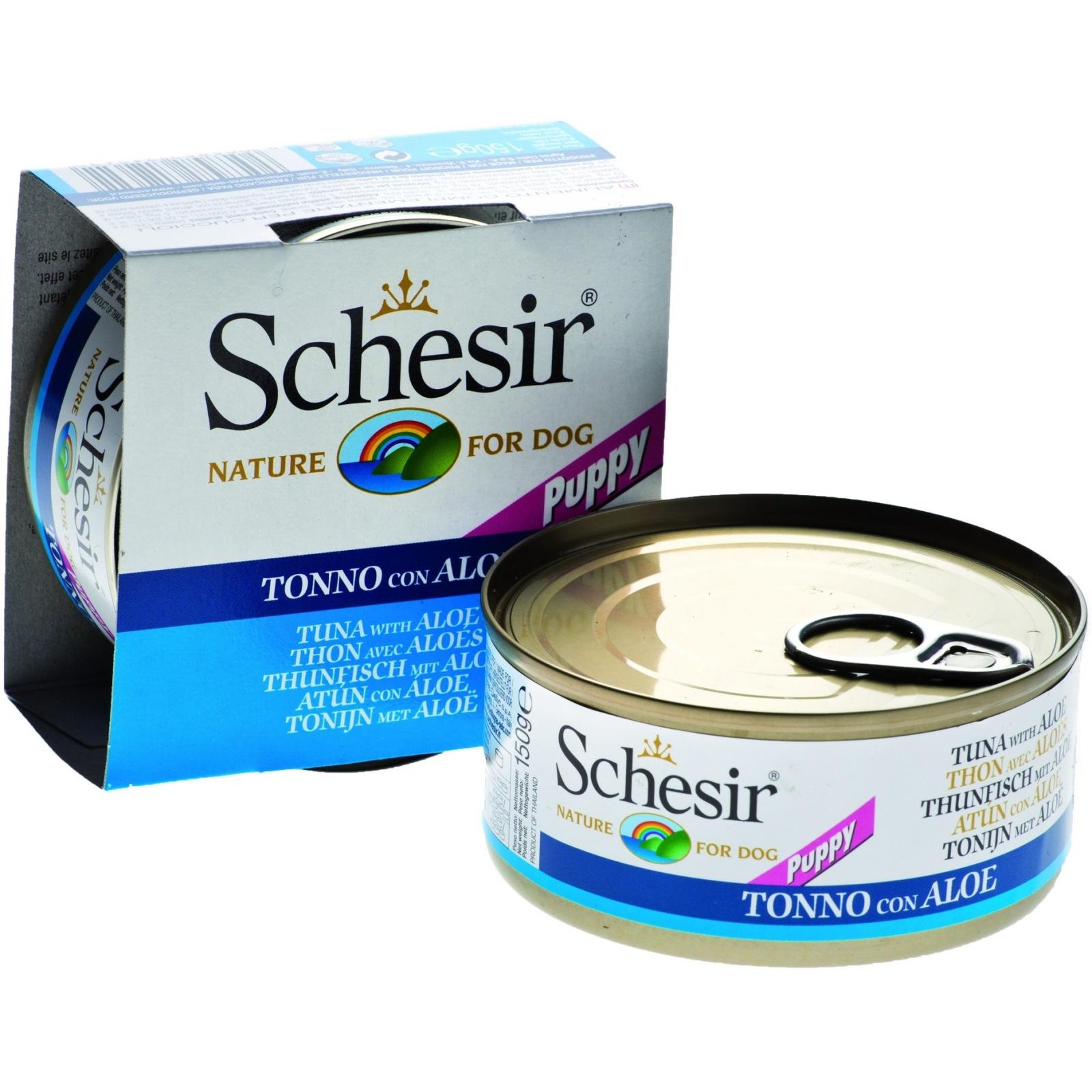 Schesir Puppy Tuna Aloe 150 г (712622) - зображення 1