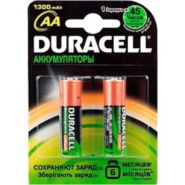 Duracell AA 1300mAh NiMh 2шт (81367175)