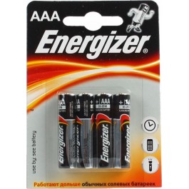 Energizer AAA bat Alkaline 4шт Plus (7638900297386)