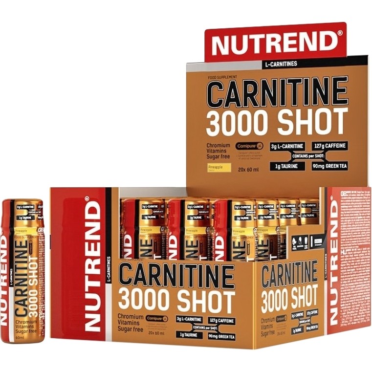 Nutrend Carnitine 3000 Shot 20x60 ml Strawberry - зображення 1