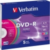 Verbatim DVD+R 4,7GB 16x Slim Case 5шт (43556) - зображення 1