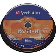 Verbatim DVD-R 4,7GB 16x Cake Box 10шт (43523) - зображення 1