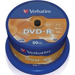 Verbatim DVD-R 4,7GB 16x Spindle Packaging 50шт (43548) - зображення 1