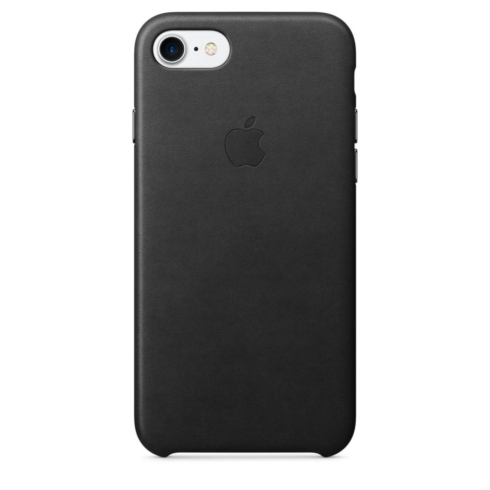 Apple iPhone 7 Leather Case - Black MMY52 - зображення 1