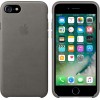 Apple iPhone 7 Leather Case - Storm Gray MMY12 - зображення 2