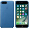 Apple iPhone 7 Plus Leather Case - Sea Blue MMYH2 - зображення 2