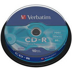 Verbatim CD-R 700MB 52x Cake Box 10шт (43437)