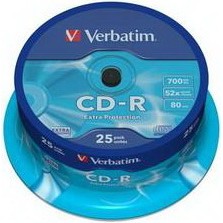 Verbatim CD-R 700MB 52x Spindle Packaging 25шт (43432)
