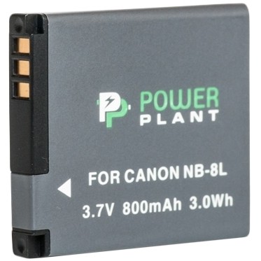 PowerPlant Aккумулятор для Canon NB-8L (800 mAh) - DV00DV1256 - зображення 1