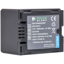 PowerPlant Aккумулятор для Panasonic CGA-DU14 (1900 mAh) - DV00DV1182