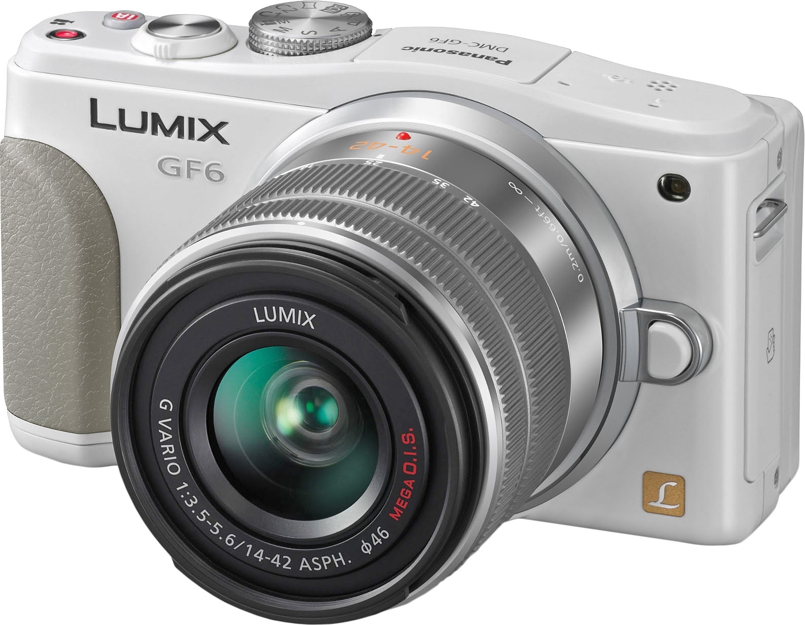 Panasonic Lumix DMC-GF6 kit (14-42mm) White - зображення 1