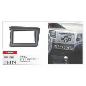 Carav Переходная рамка 2DIN для Honda Civic 4D 2011- (9-е поколение) 11-174 - зображення 1